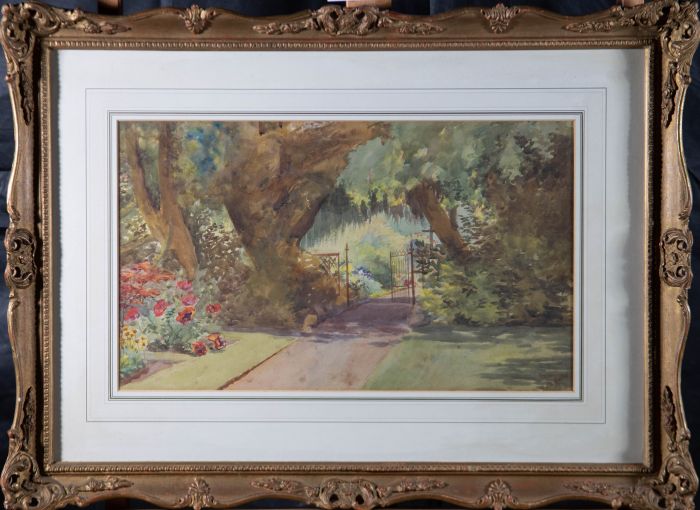 Edith Hollis - Early 20th Century Watercolour, Summer In The Garden