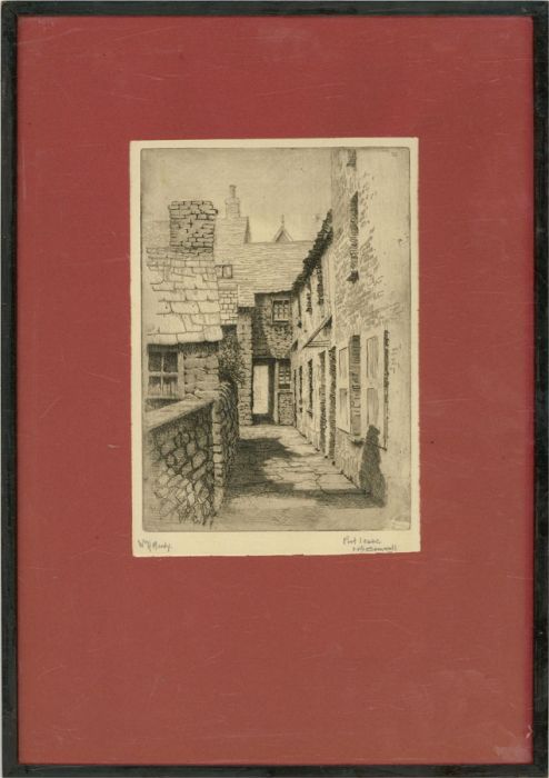 W. A. Moody - Signed Mid 20th Century Etching, Port Isaac