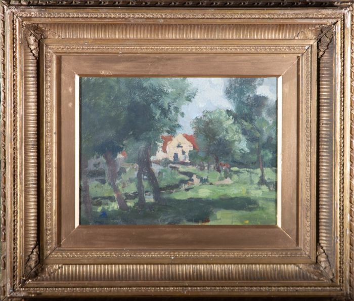 Attrib. J. P Quinn (1870–1951) - Signed Early 20th Century Oil, Country Dwelling