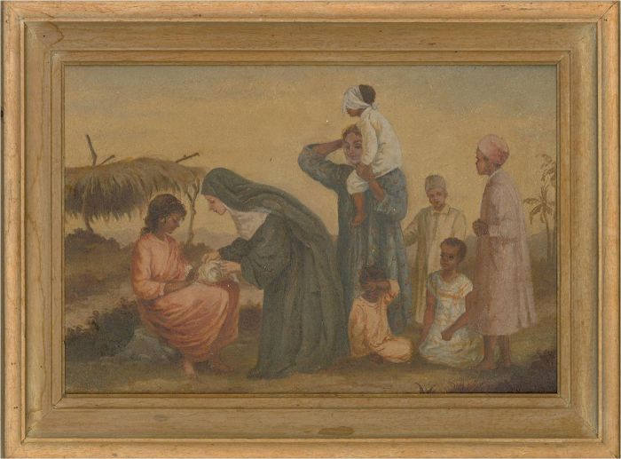 Manner of Evelyn Stuart Hardy (1866-1935) -Mid 20th Century Oil, The Healing Nun
