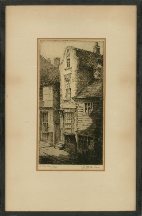 Framed Early 20th Century Etching - The Dutch House