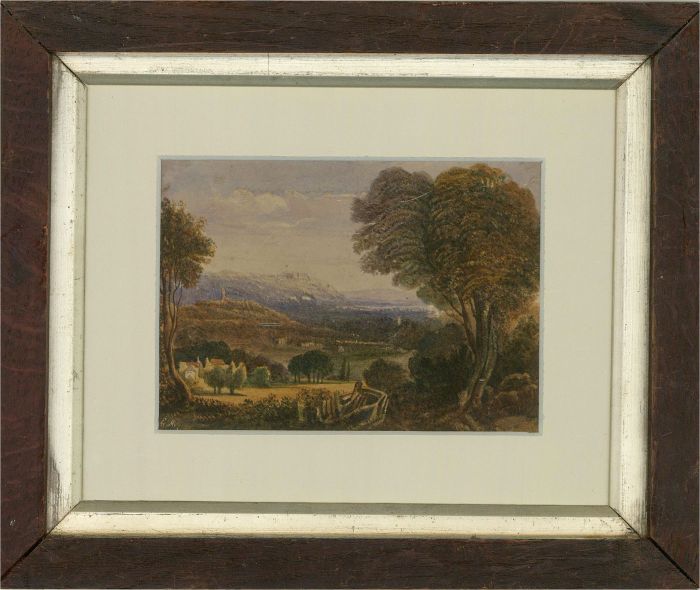 E.M. - Early 19th Century Watercolour, Italian Countryside