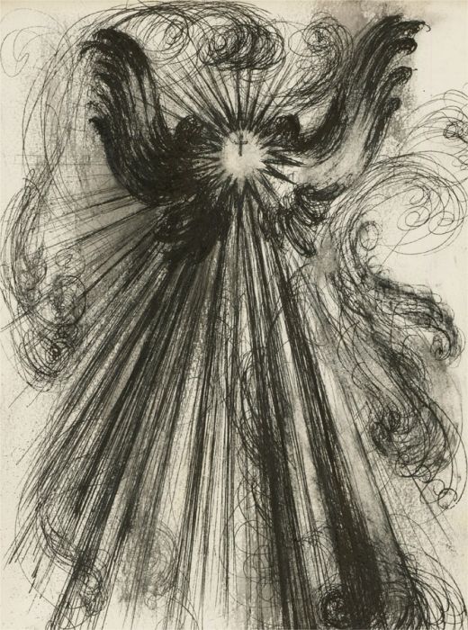 Mollie Paxton - 1956 Pen and Ink Drawing, Transcendence