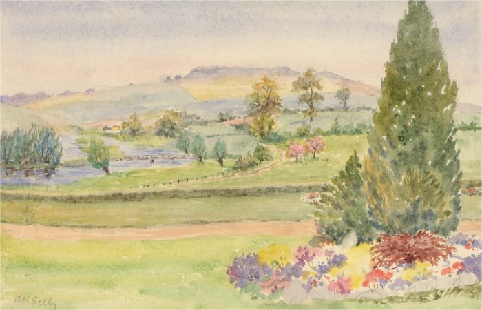 Amy K. Selby (fl.1892-1926) - Signed 1936 Watercolour, Salisbury