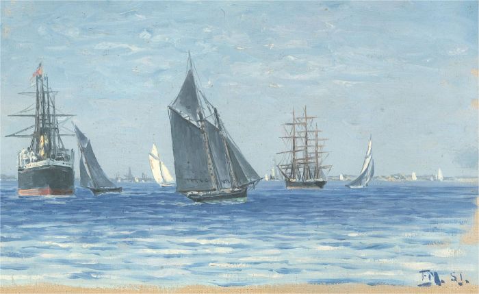 F.M - Mid 20th Century Oil, The Flotilla
