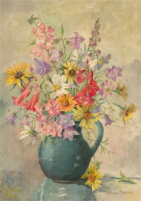 Olivia Mason - Mid 20th Century Watercolour, A Mixed Bunch