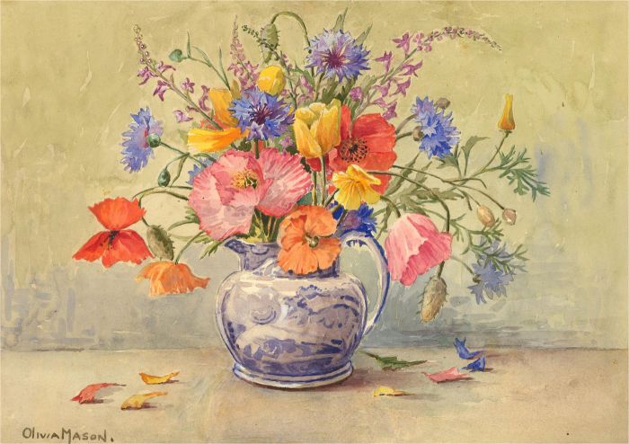 Olivia Mason - Mid 20th Century Watercolour, A Summer Bunch