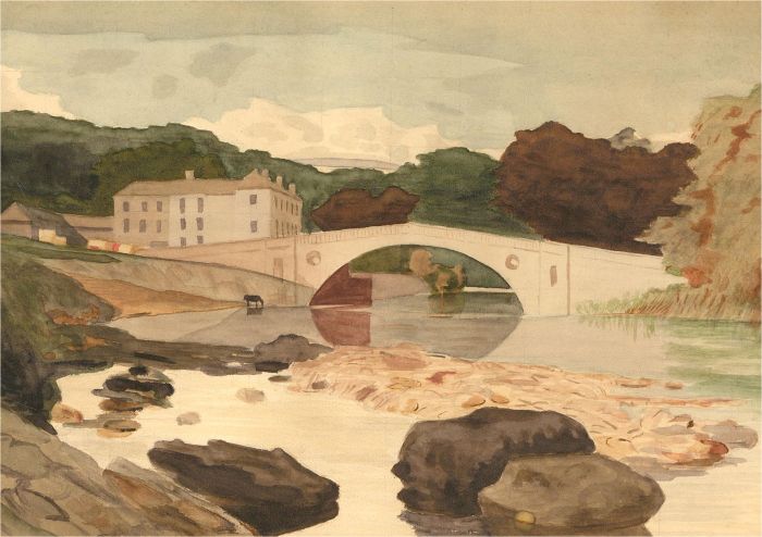 Mid 20th Century Watercolour - Arch Bridge. Cumberland