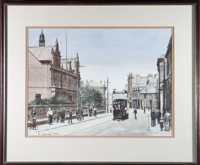 B. Goudy - 1986 Watercolour, Victorian Stockport
