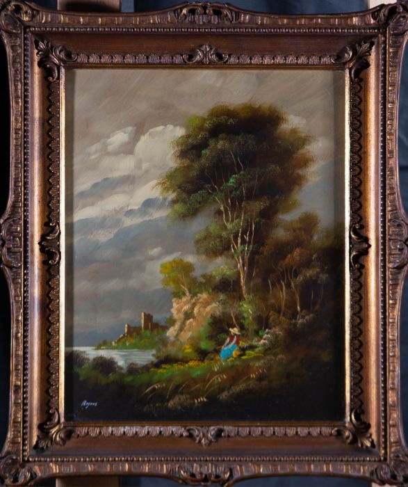 Contemporary Oil - Resting On The Bank