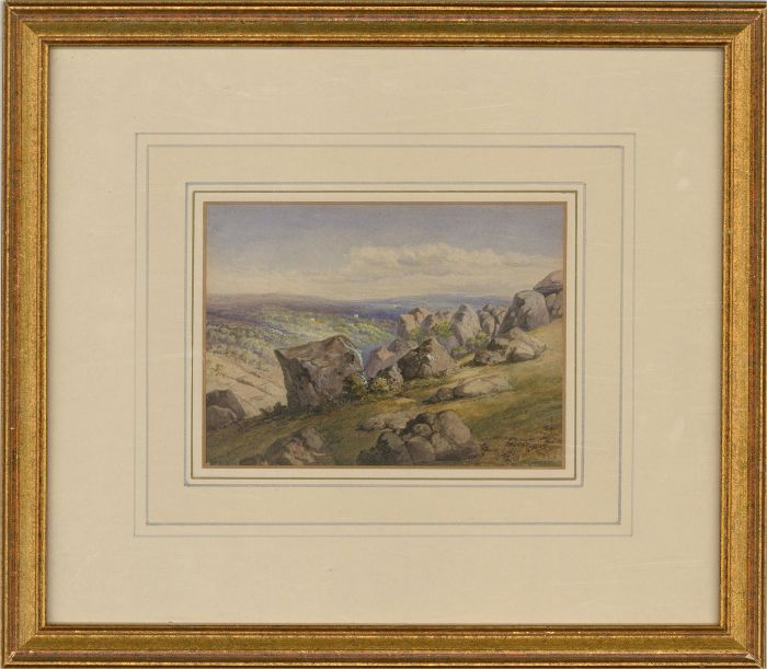 Early 20th Century Watercolour - Rocky Landscape