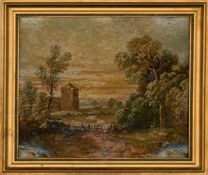S. Davies - Contemporary Oil, Pair Of Contemporary Dutch Style Landscapes