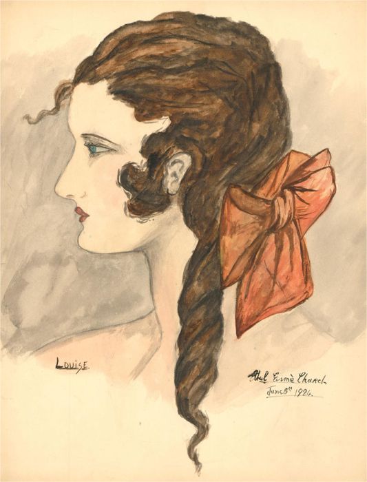 Ethel Esme Church - 1924 Watercolour, Louise