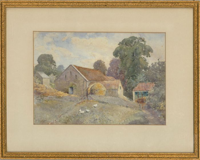 C.L. Windsor - Early 20th Century Watercolour, Quiet Farmstead