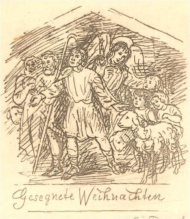 R. Fuchs - Signed Early 20th Century Etching, A Christmas Nativity