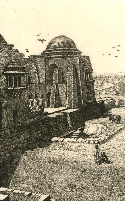 Maud F. Sharp R.A - Signed Early 20th Century Etching, Indian Vista