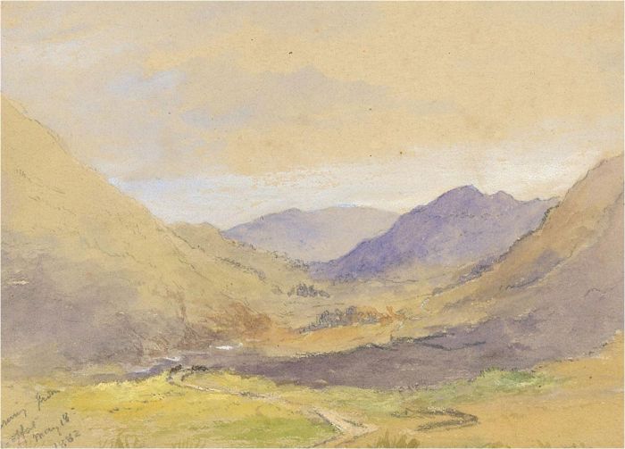 1882 Watercolour - In the Valley