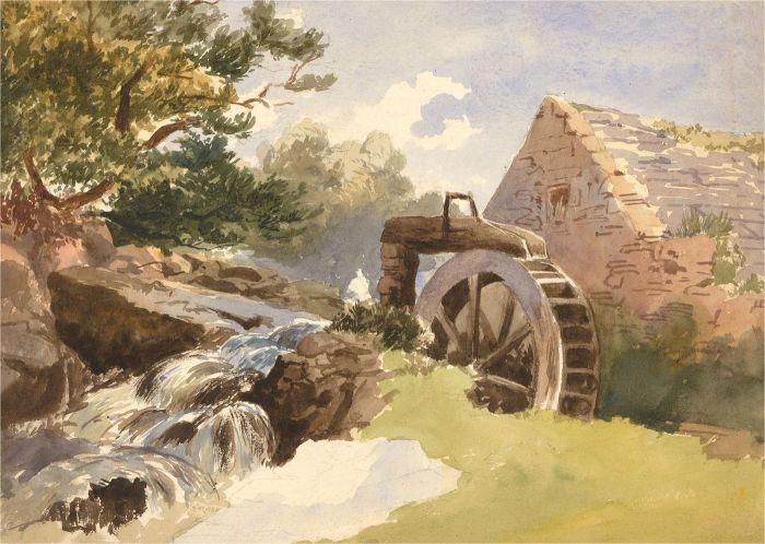 Mid 20th Century Watercolour - The Watermill