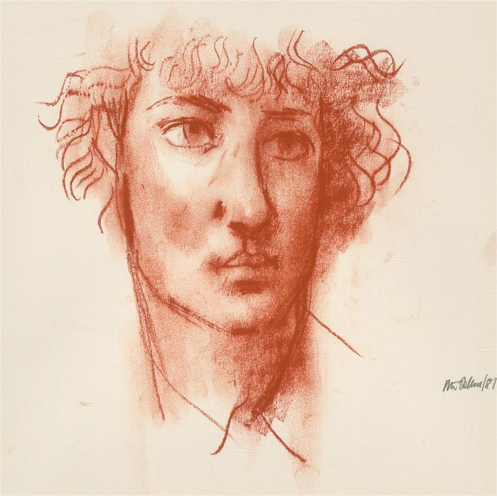Peter Collins ARCA - Signed 1981 Pastel, Portrait of a Woman XVI