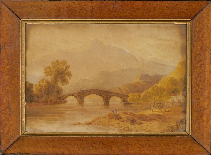 Framed Mid 19th Century Watercolour - Quiet River