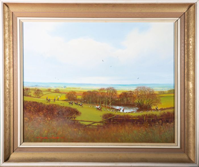  N. Bradley Winterton - Contemporary Oil, The Blackmore Vale Hut