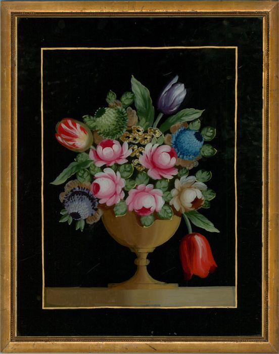 20th Century Acrylic - Flowers in an Urn