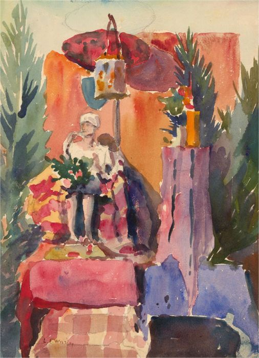 Lily Florence Waring (1877-1966) - Watercolour, Queen of Tournament