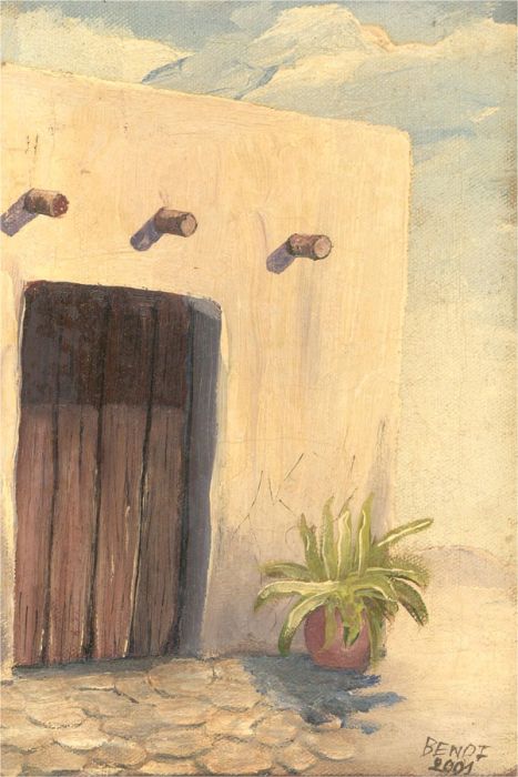 Bendi - 2001 Oil, Sunlit Doorway