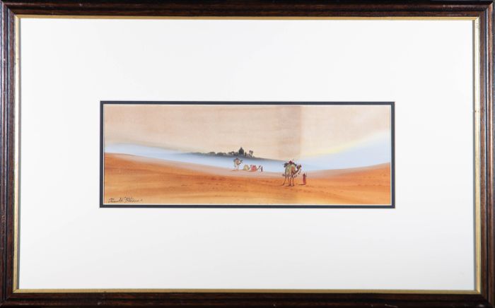 Frank C. Holme - Signed & Framed Mid 20th Century Watercolour, Oasis