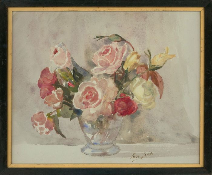 Rose Jebb - Early 20th Century Watercolour, Spray Roses