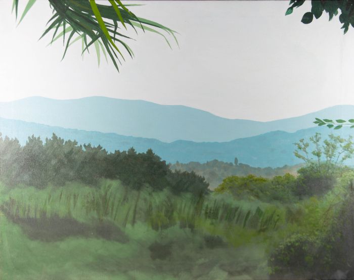 Large 20th Century Oil - The Blue Mountains