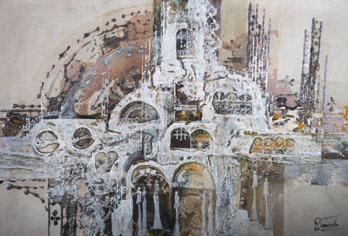 Wenczka - Contemporary Mixed Media, Abstract Temple