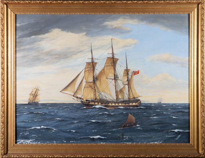 R. Thomas - 20th Century Oil, Ships at Sea