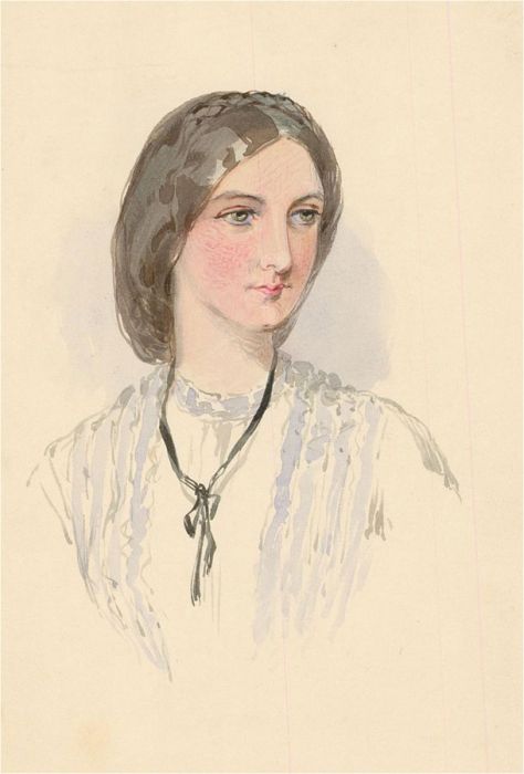 Late 19th Century Watercolour - Young Victorian Woman