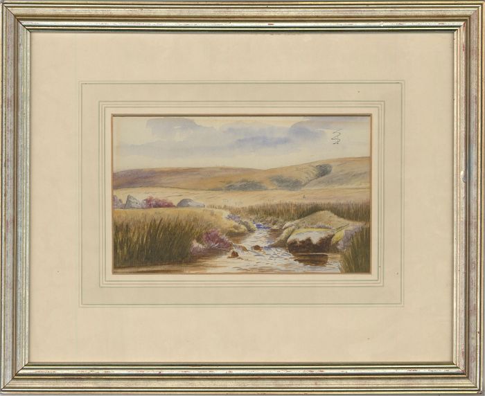 Early 20th Century Watercolour - Landscape View with Stream