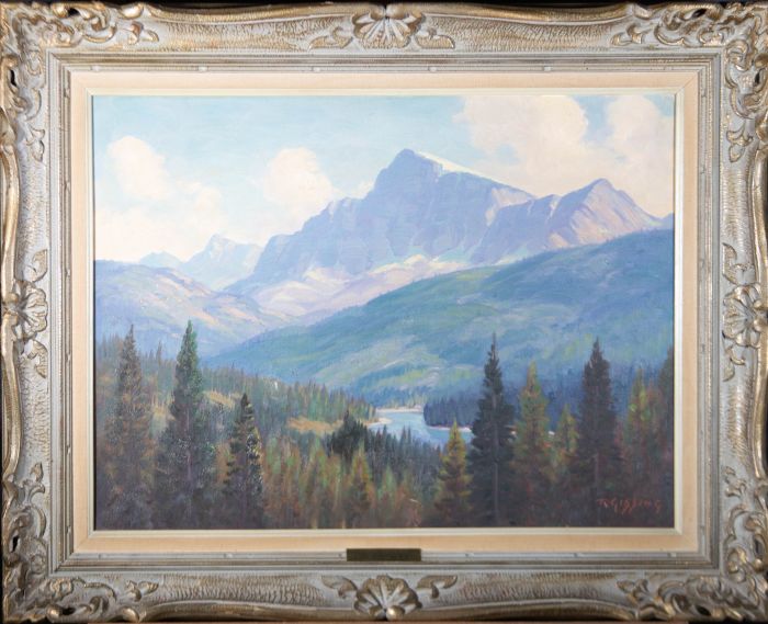 Roland Gissing A.S.A (1895-1967) - Signed Mid 20th Century Oil, Storm Mountain