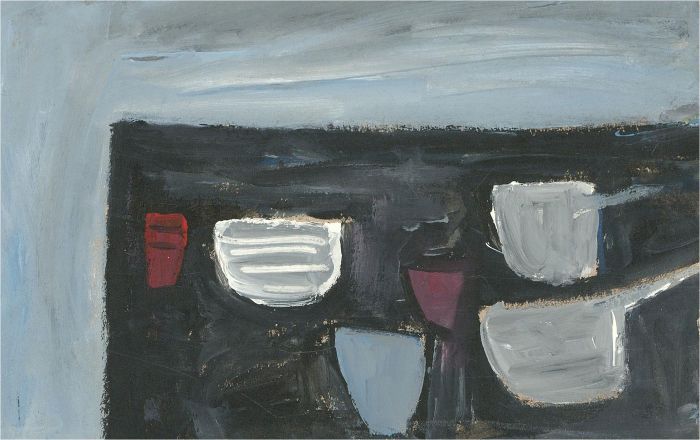 Newlyn School - Contemporary Acrylic, Boats at Night