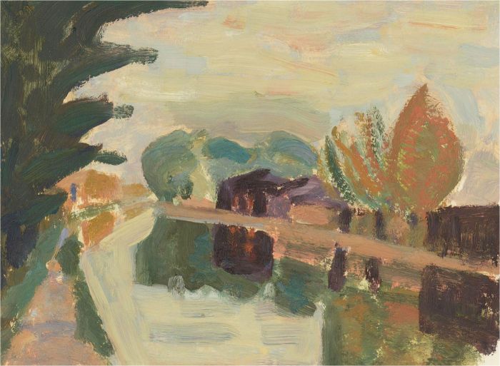 Joyce Moore - Contemporary Oil, Canal View