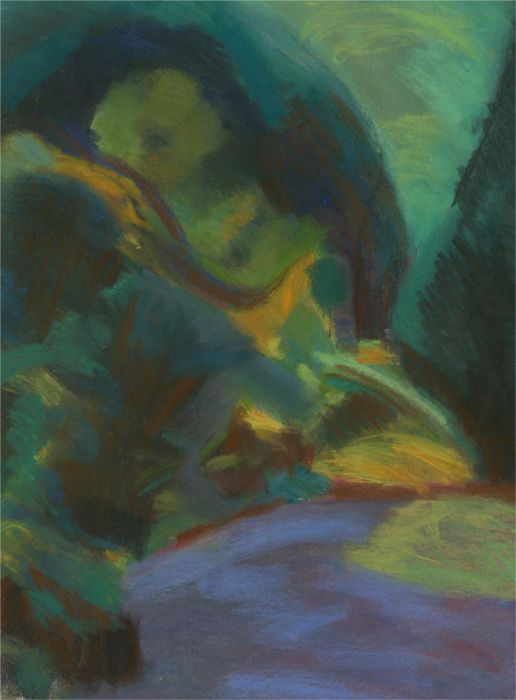 Joyce Moore - Contemporary Pastel, Abstract Landscape VII