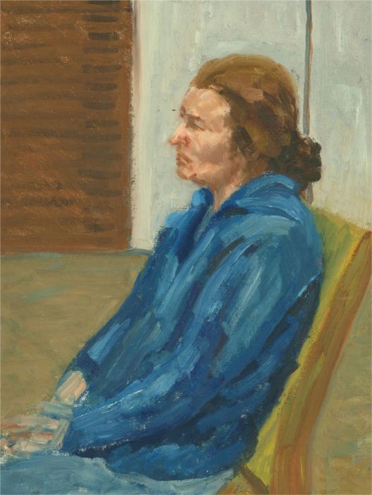 Joyce Moore - Contemporary Oil, Waiting Woman