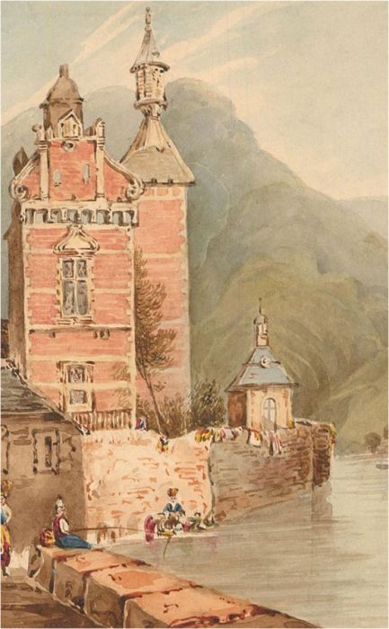 Early 19th Century Watercolour - Historic Town