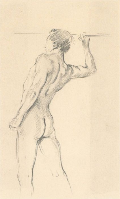 Franco Matania (1922-2006) - Mid 20th Century Graphite Drawing, Javelin Throw