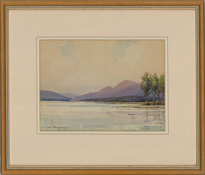 N.A. Whittinghorn - Mid 20th Century Watercolour, Tranquil Lake