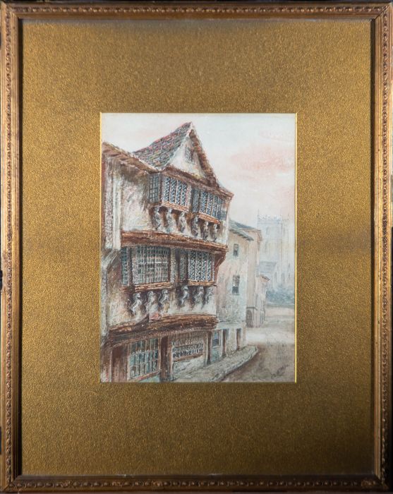 E.L.B. Hope - Late 19th Century Watercolour, Street Scene