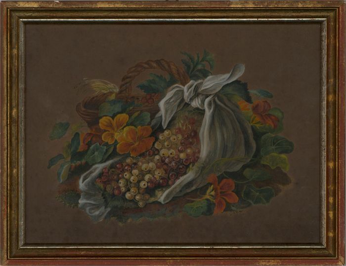 Mid 19th Century Watercolour - Autumnal Bounty