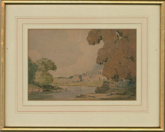 James C. Howard (1906-1997) - 1975 Watercolour, Tintern Abbey