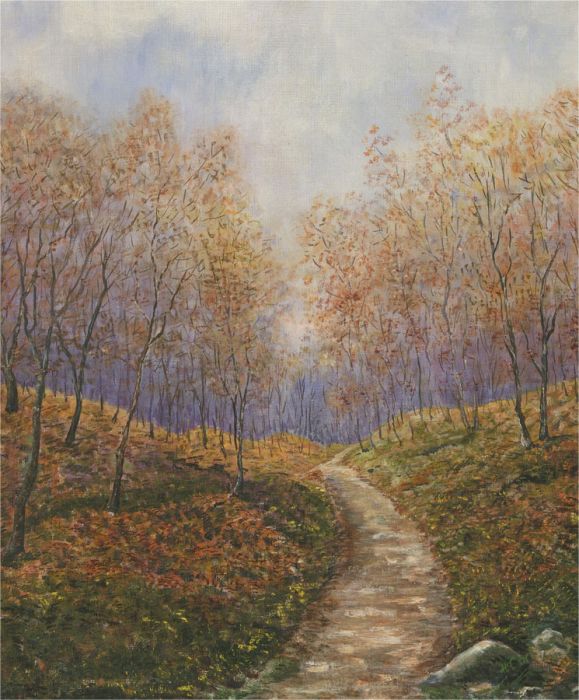 H. Carl - Mid 20th Century Oil, Forest Path