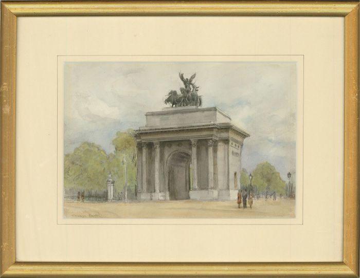 Cranleigh H Barton (1890-1975) - Mid 20th Century Watercolour, Wellington Arch