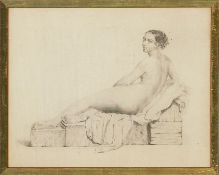 Max Ulrich Schoop (1903-1990) - Early 20thC Graphite Drawing, Classical Nude