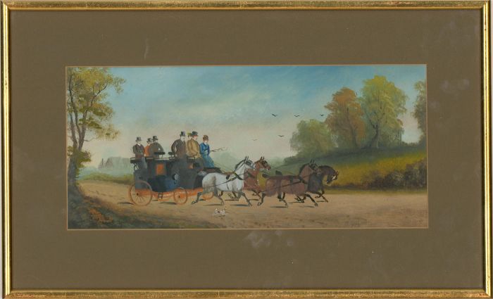 Phillip Henry Rideout (1860-1920) - Late 19th Century Oil, Off To Town